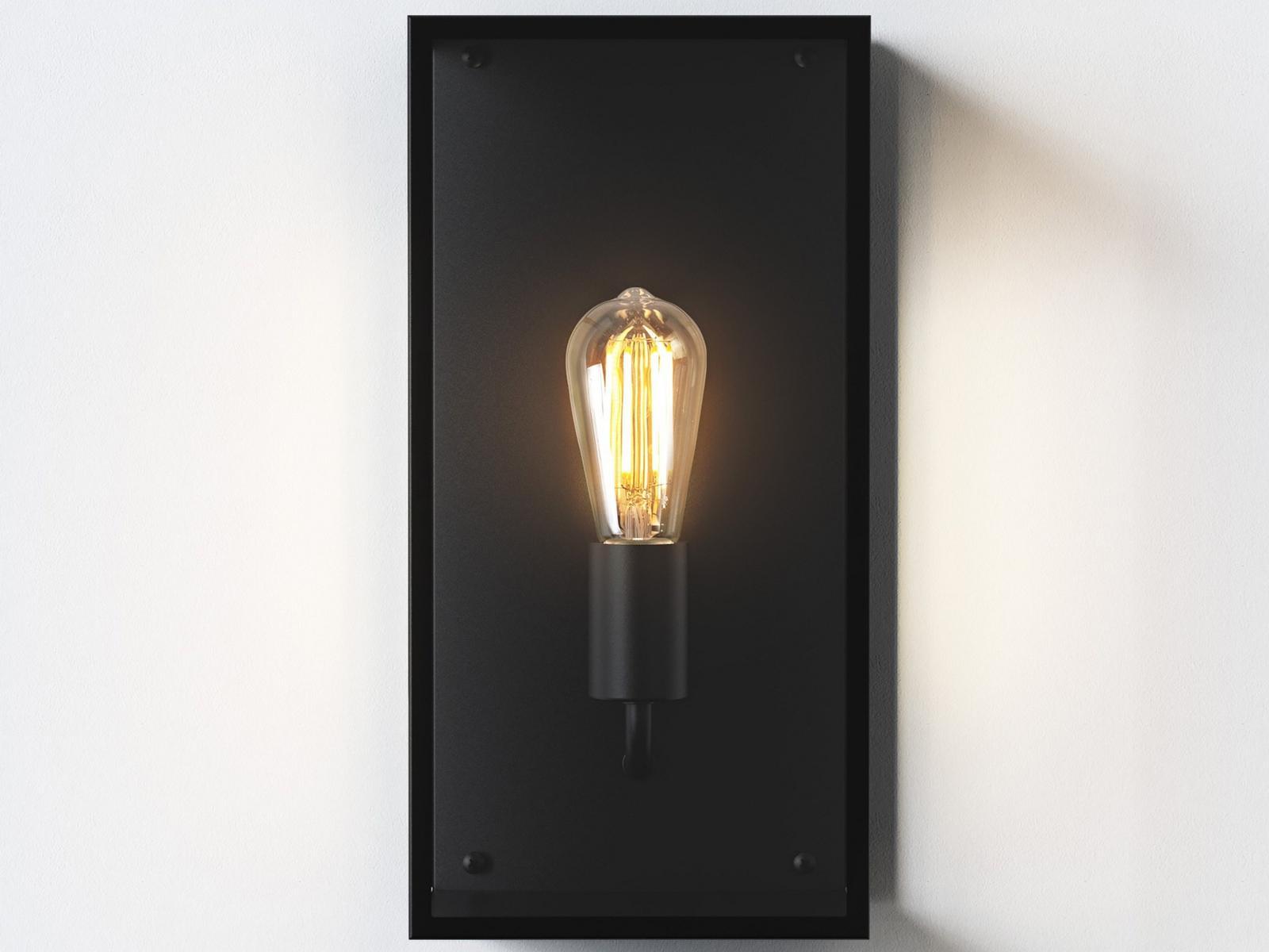 MESSINA 200 LED Glass and Stainless Steel Outdoor wall Lamp