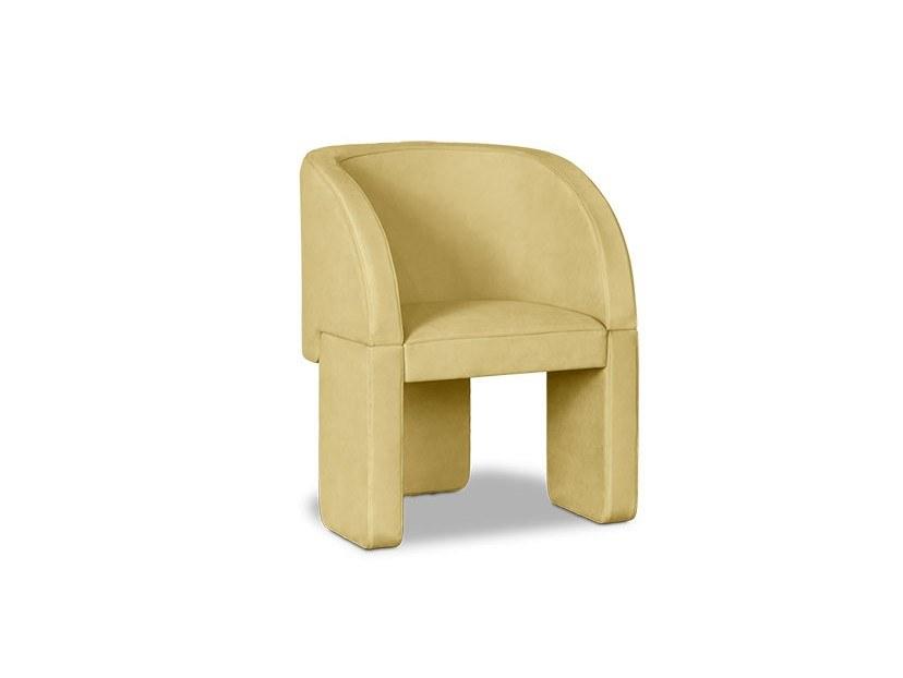 LAZYBONES Nabuk easy chair with armrests