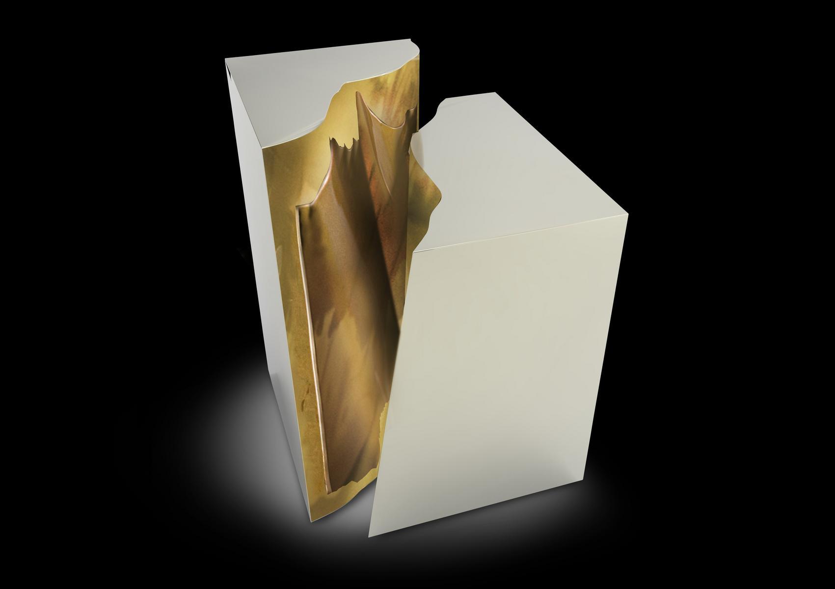 LAPIAZ Stainless steel side table