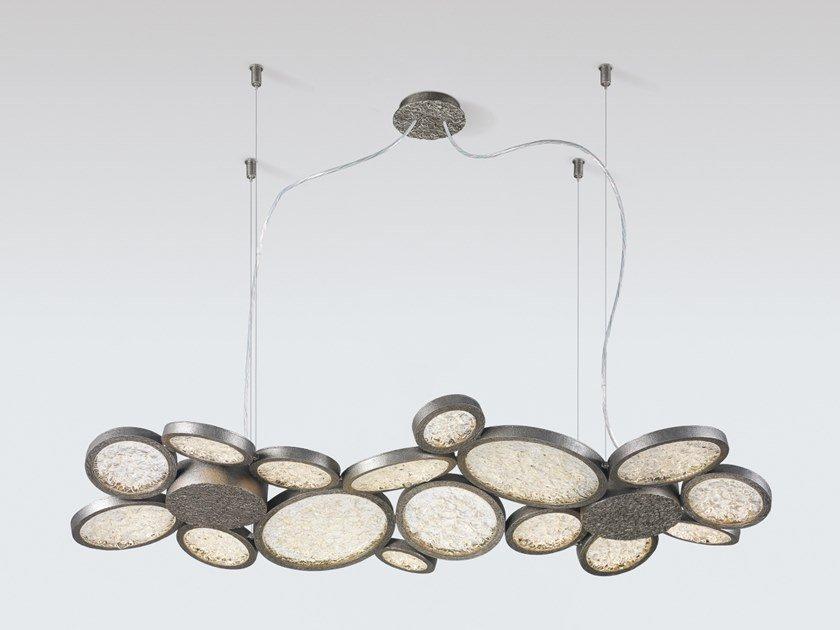 LUNA CT3392 LED handmade bronze pendant lamp