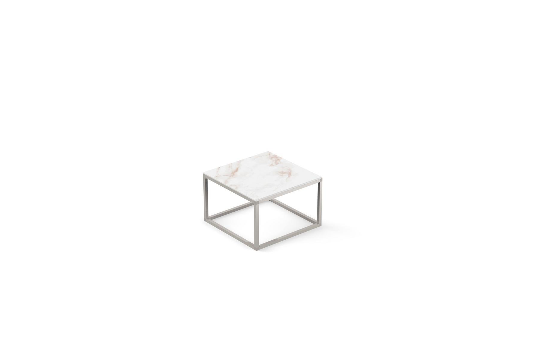 PIXEL Low square garden side table