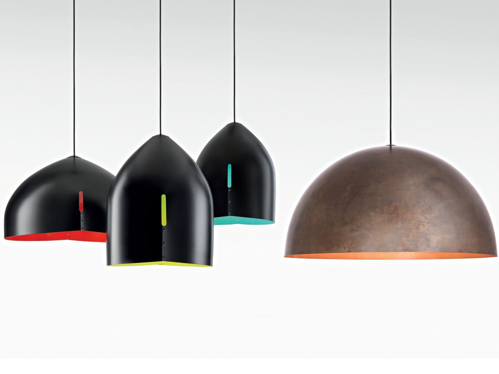 ORU F25 A07 Burnished copper pendant lamp