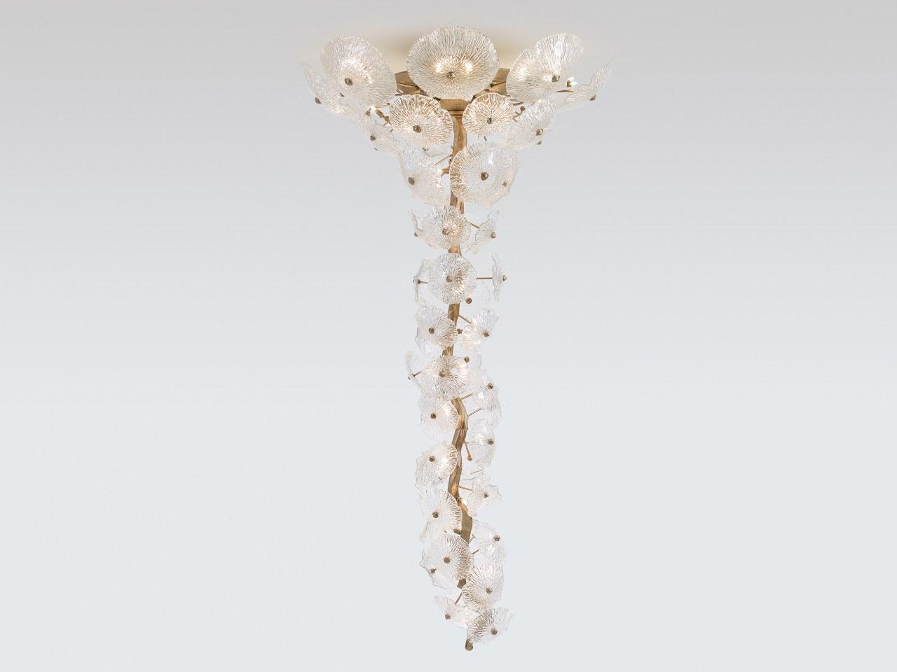 NENUFAR CT3229/43 LED handmade bronze ceiling lamp