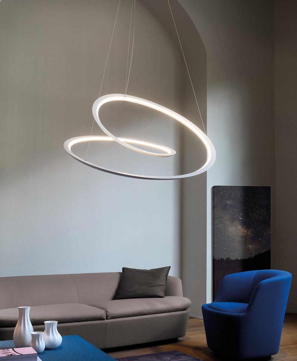 KEPLER LED extruded aluminium pendant lamp