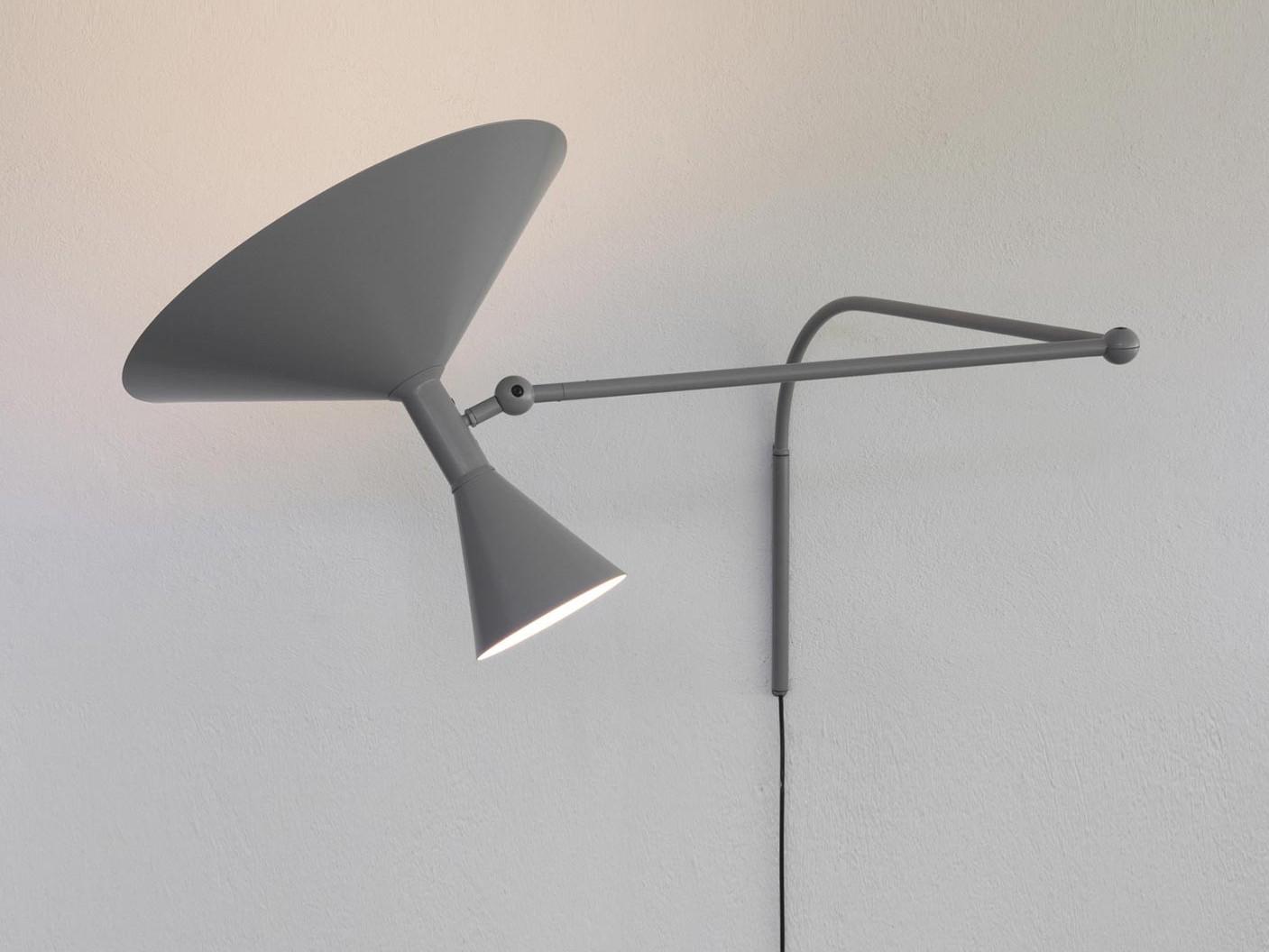 LAMPE DE MARSEILLE Adjustable aluminium wall lamp