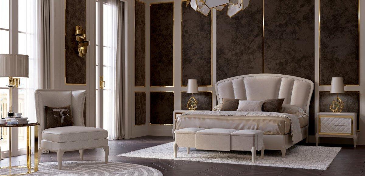 OCEAN Velvet bedroom set