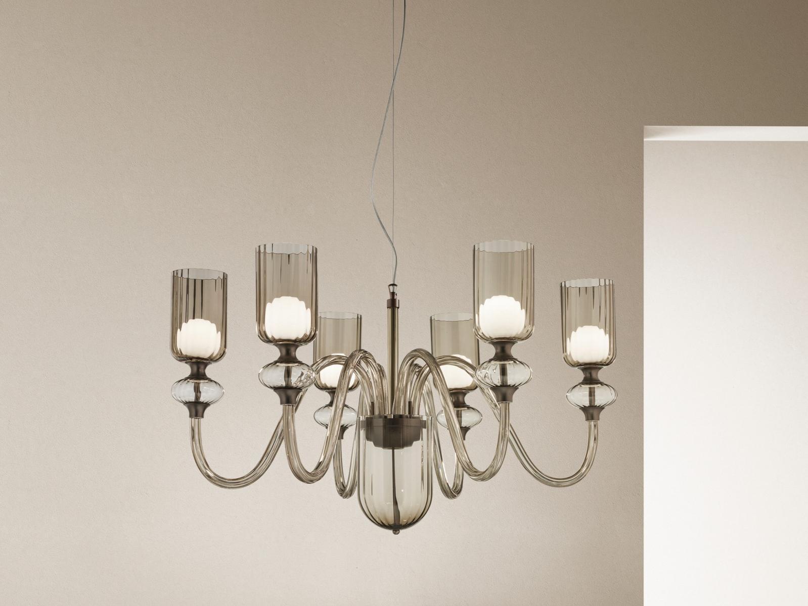 CANDEL Blown glass chandelier