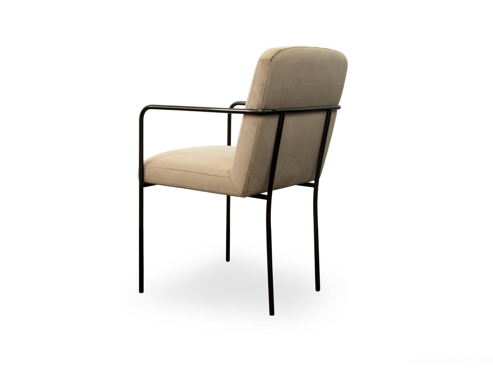 GLAM Upholstered chair with armrests