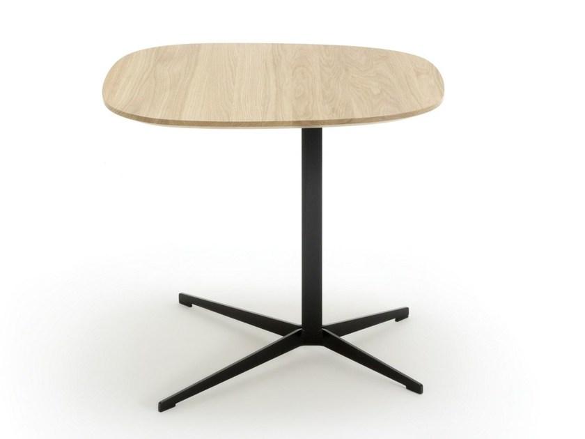 958 Steel and wood side table