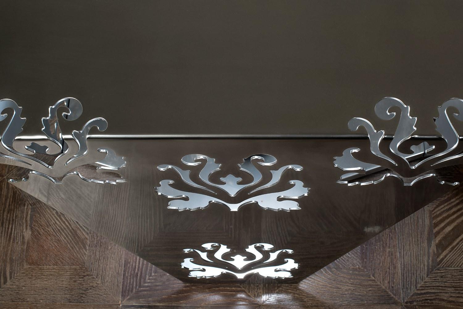 MACRAMÉ Square iron high side table