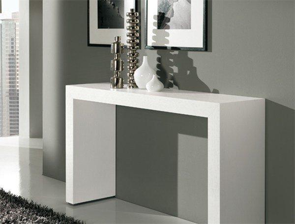 BRIDGE Rectangular wooden console table