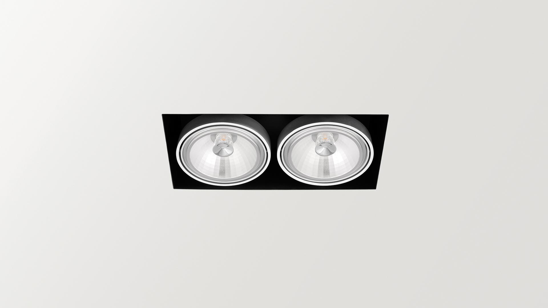 ORBITAL TRIMLESS 2 QR-111 LED recessed aluminium spotlight