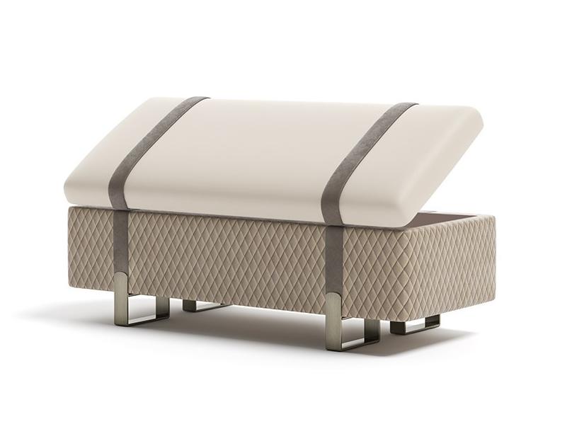 GRAND Storage upholstered fabric bench