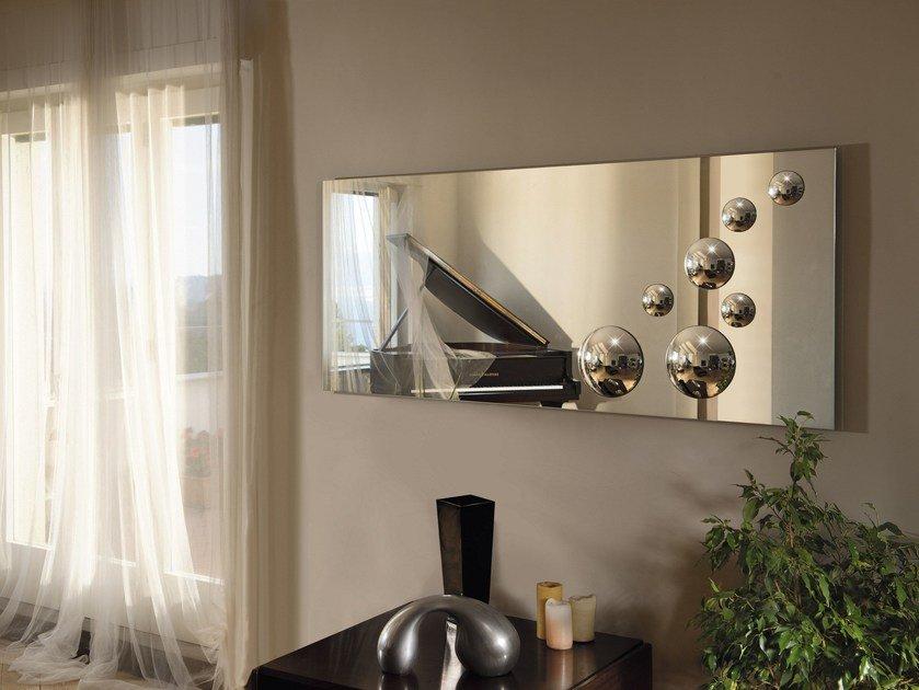LE SFERE Rectangular wall-mounted mirror
