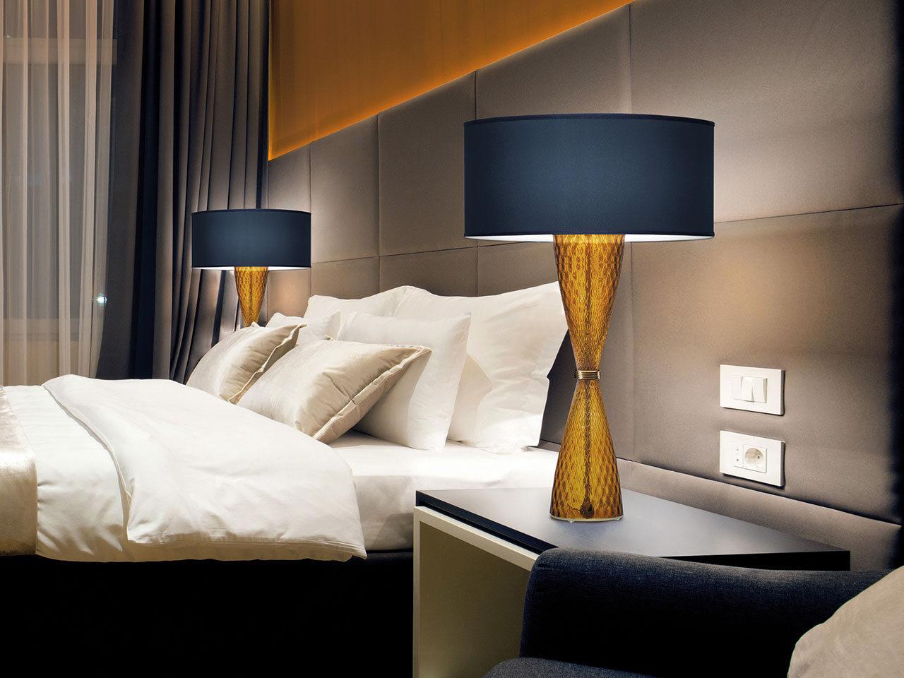CHEERS 2400/LG Indirect light glass table lamp