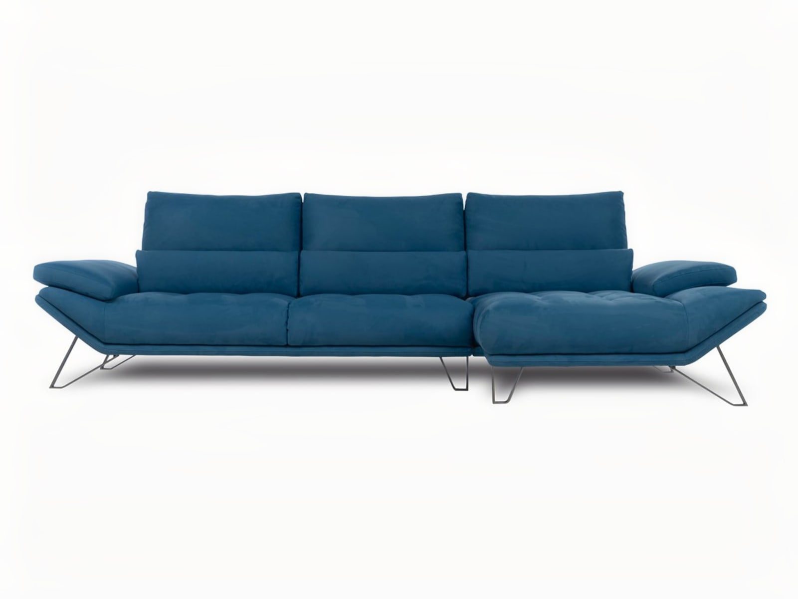 FLY 2.0 Elegant sofa with tiltable backrests, comfortable lying positions, and dynamic quilting for an embracing living experience. Ideal for leisure and adaptable to any occasion.