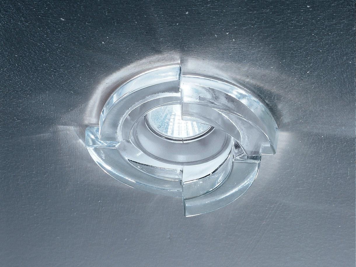 STEP I LED recessed glass spotlight for false ceiling