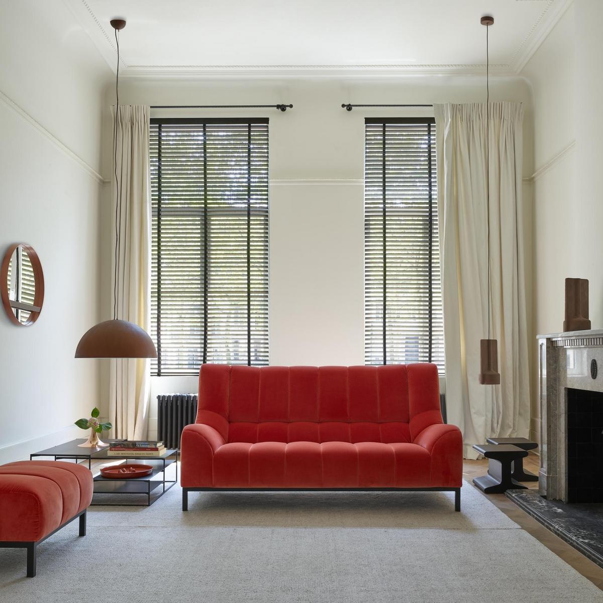 LUNA ROSSA Steel pendant lamp