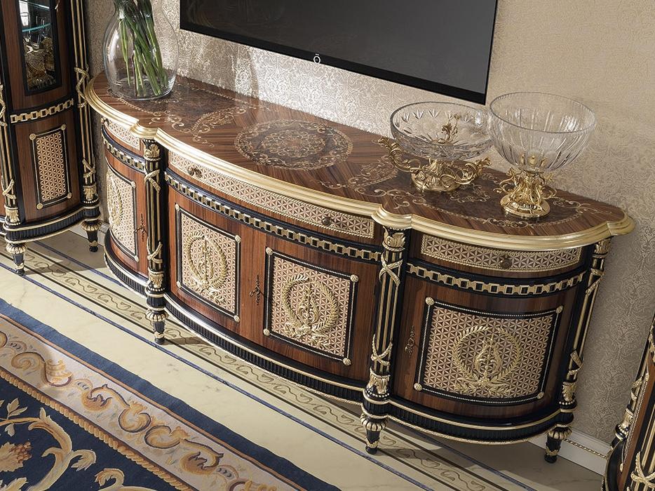 14112 Wooden sideboard with doors with drawers