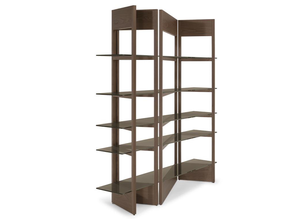 PLISSÉ Open wooden bookcase