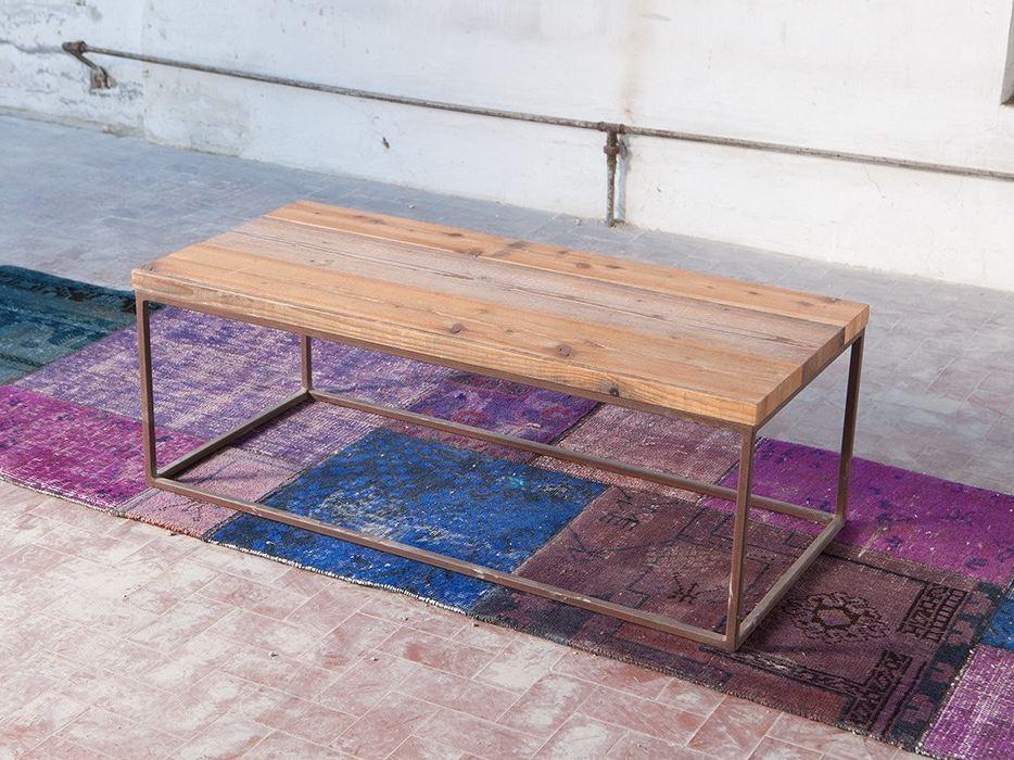 KOTOV Rectangular reclaimed wood coffee table