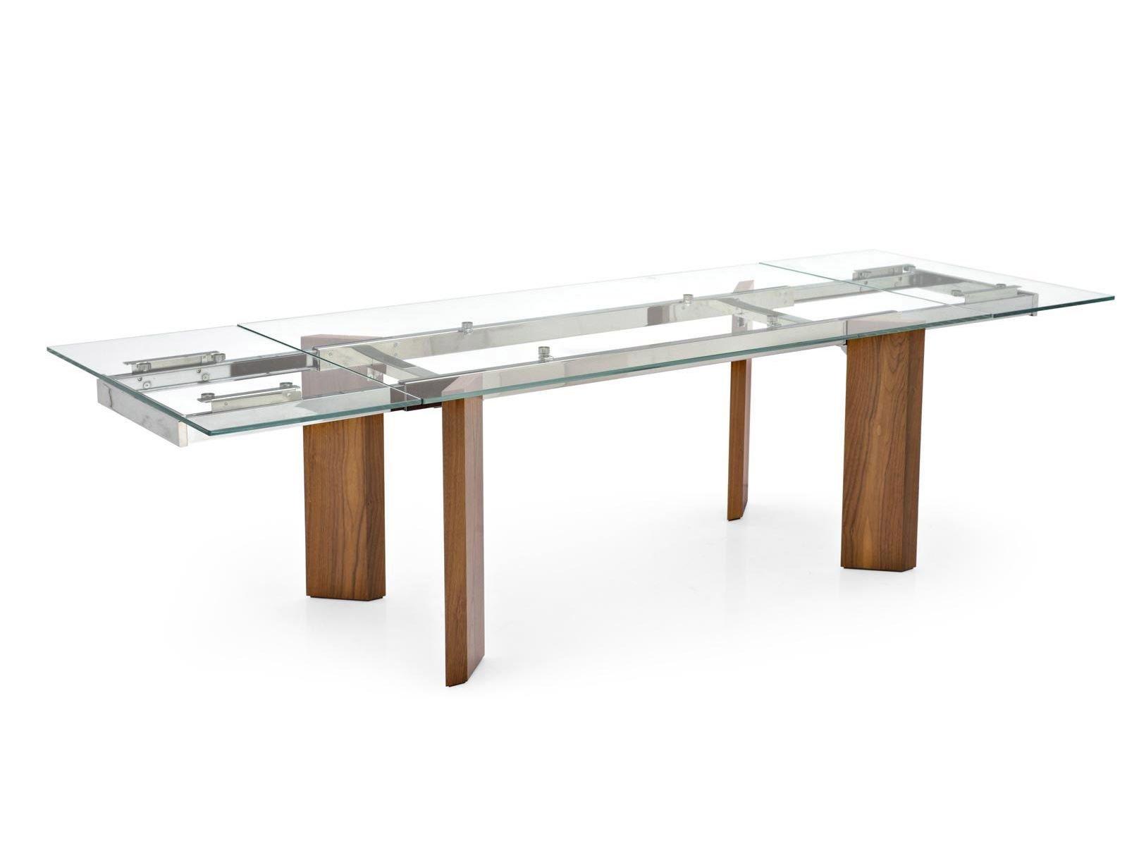 TOWER WOOD Extending rectangular table