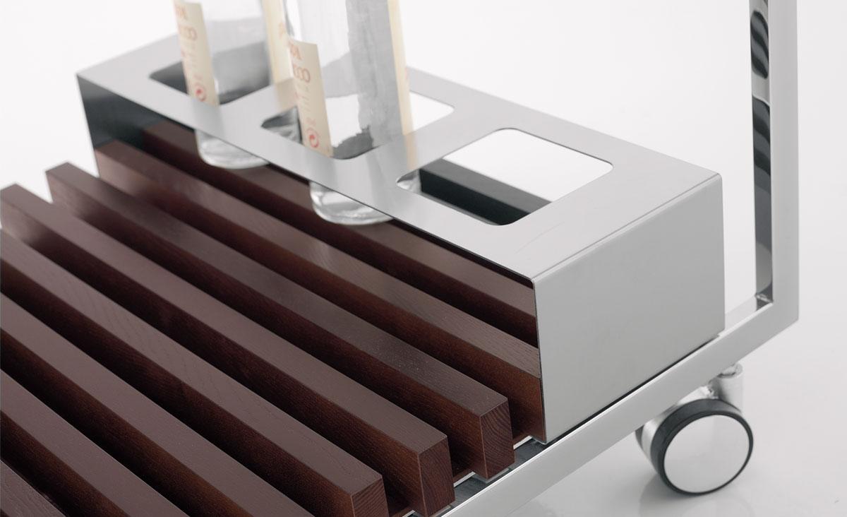 MOJITO Rectangular metal coffee table with drawers