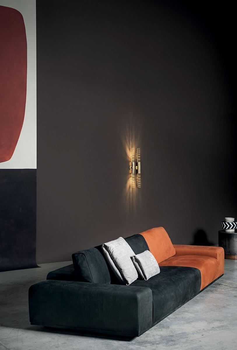 MONSIEUR MODULAR Sectional leather sofa