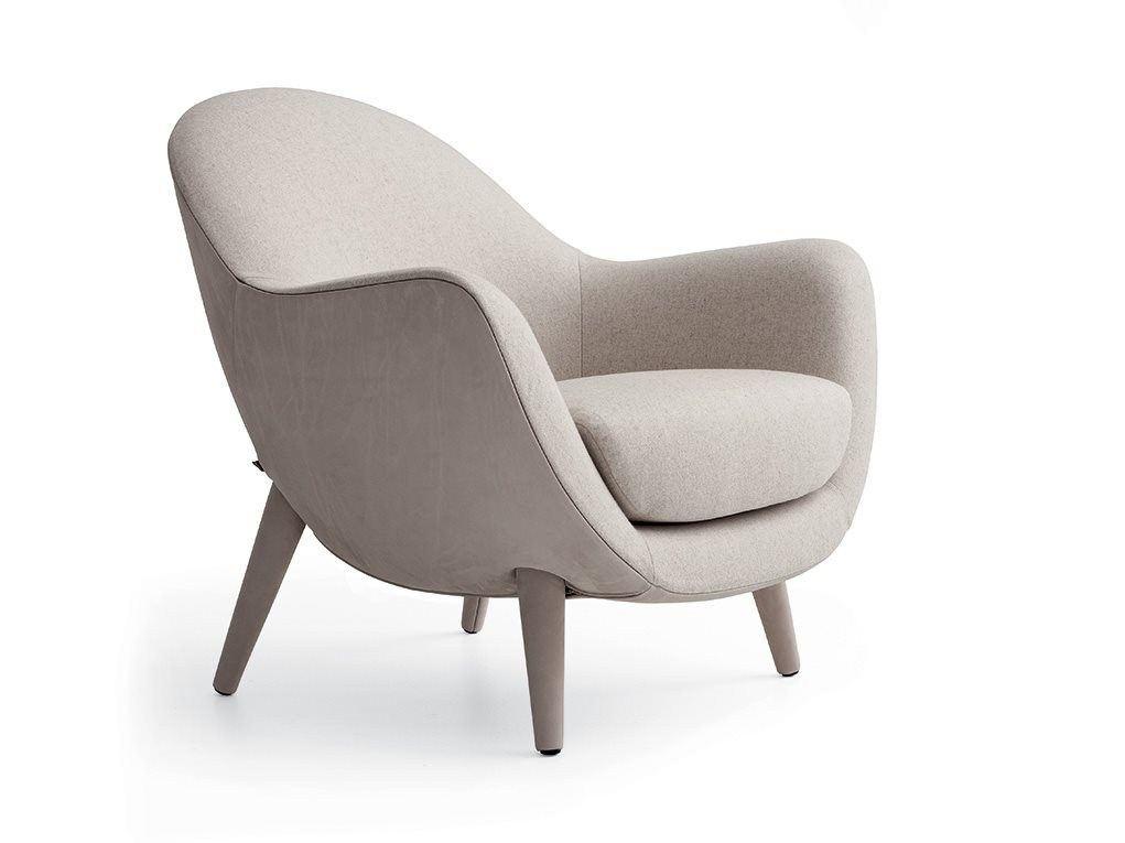 MAD QUEEN Upholstered fabric armchair with armrests