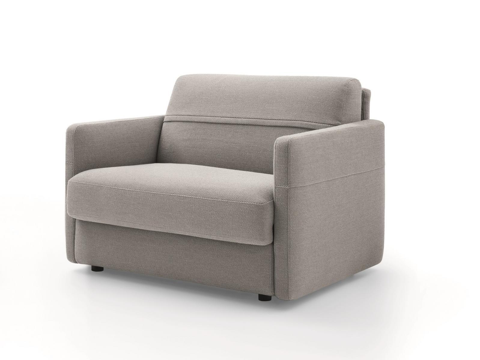 FRANK Fabric armchair with armrests