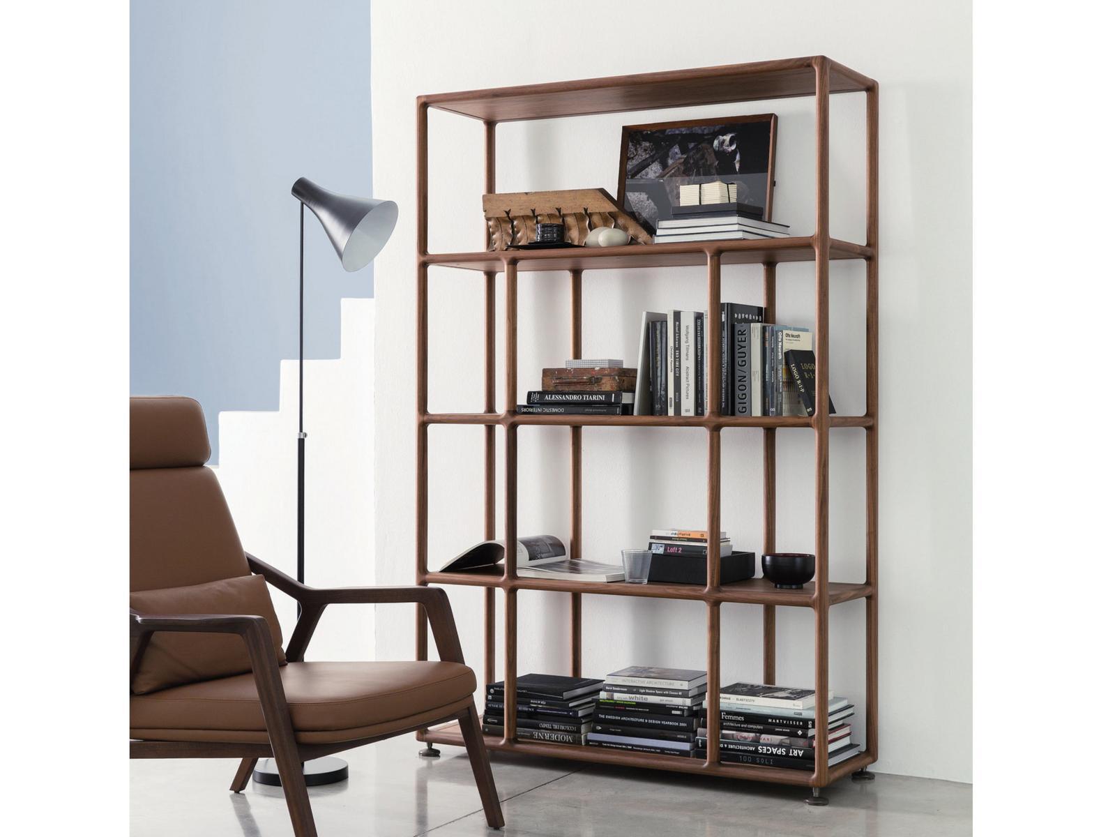 BIBLO Open double-sided solid wood bookcase BIBLO Open double-sided solid wood bookcase