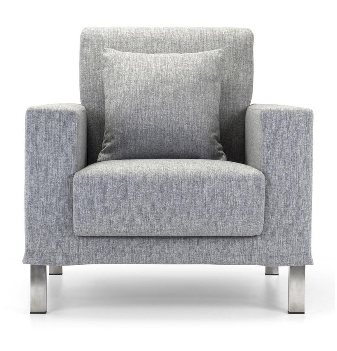 CUCCIOLO Fabric armchair with armrests