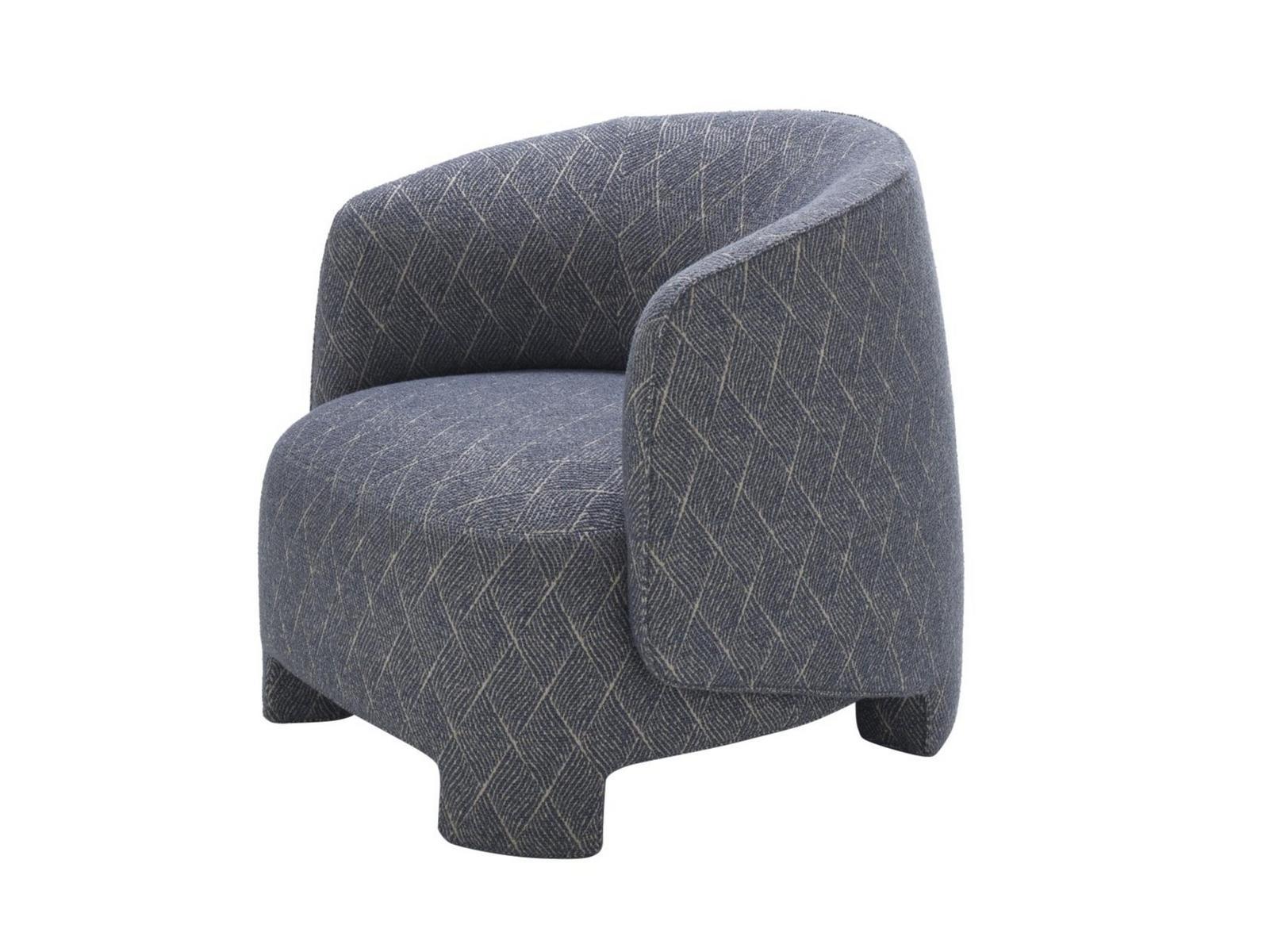 TARU Fabric easy chair with armrests