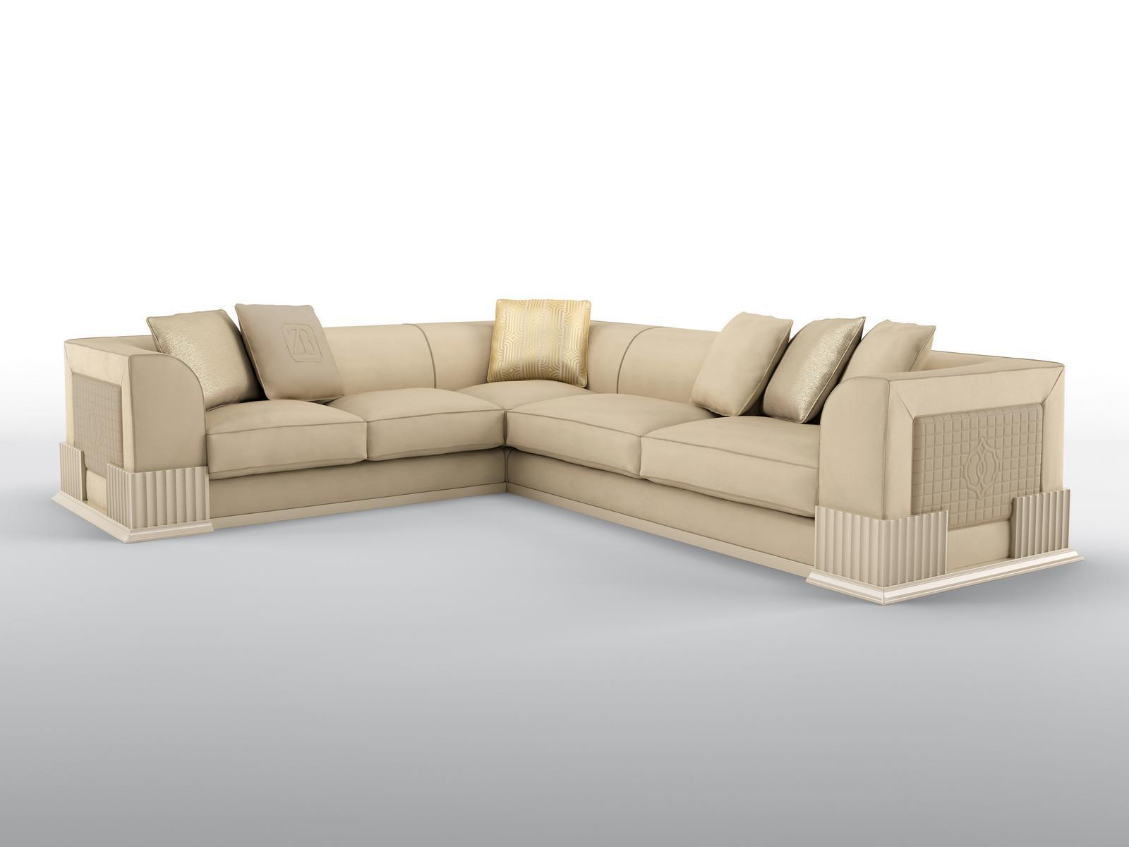 BARRYMORE Sectional velvet sofa