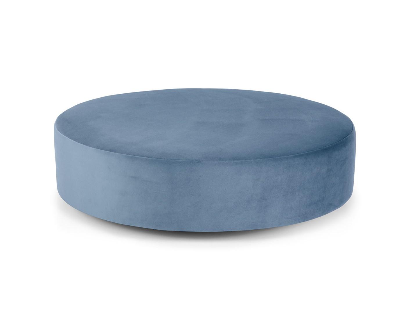 FEBE Upholstered round fabric pouf