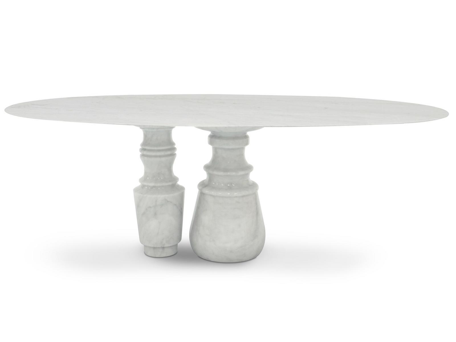 PIETRA OVAL Oval marble dining table