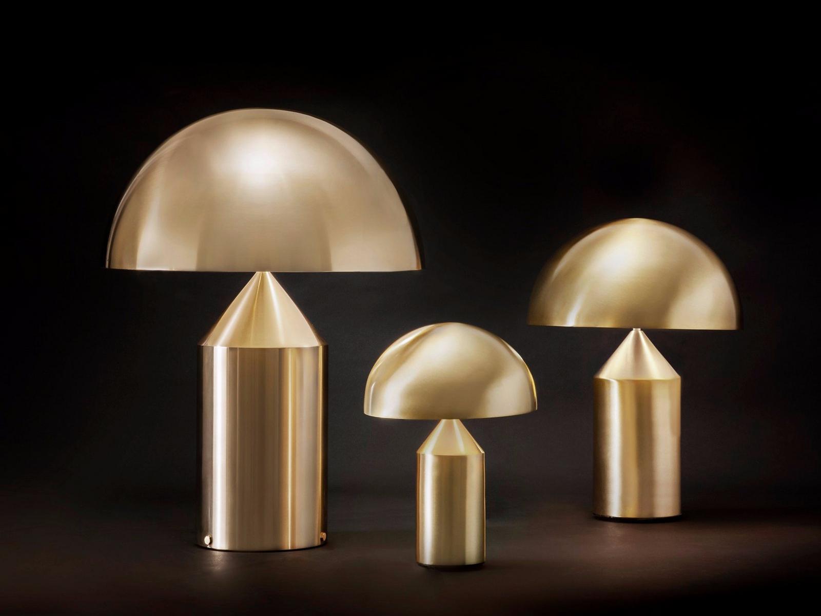 ATOLLO GOLD Direct light gold metal table lamp