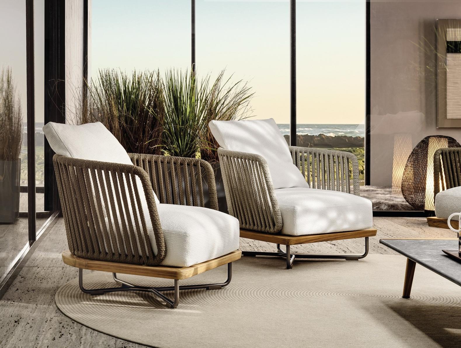 SUNRAY Teak garden armchair