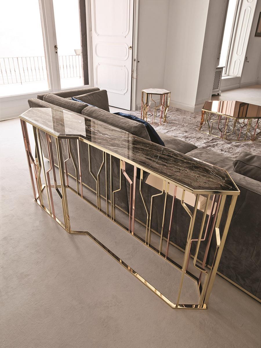 GINZA Rectangular metal console