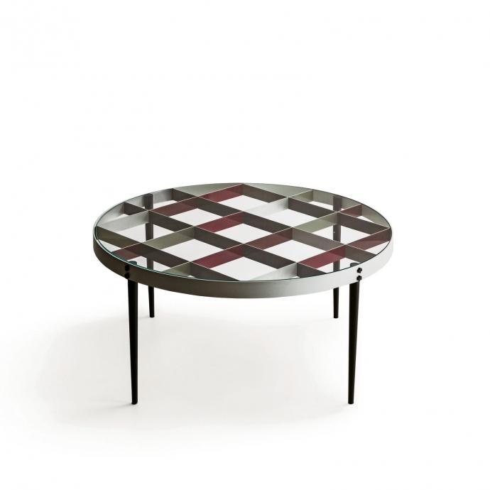 D.555.1 Round crystal coffee table