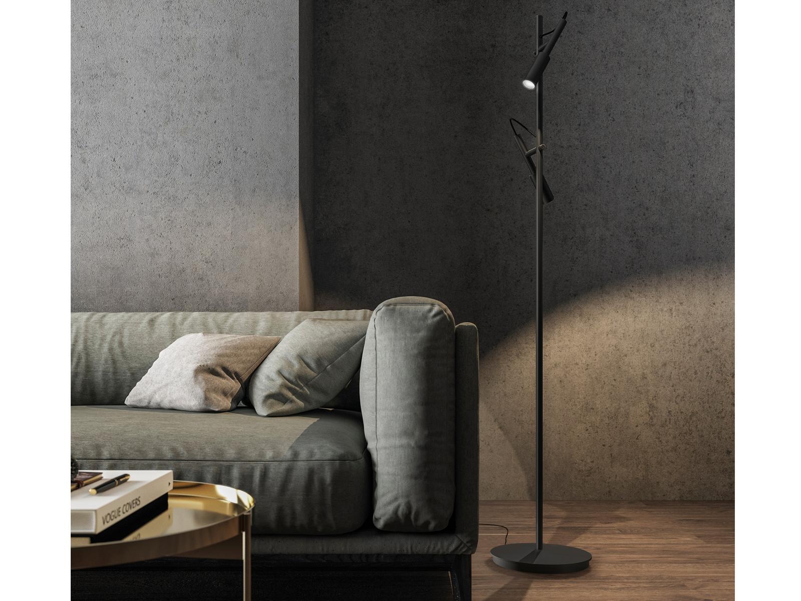 TUBINO LED adjustable aluminium floor lamp