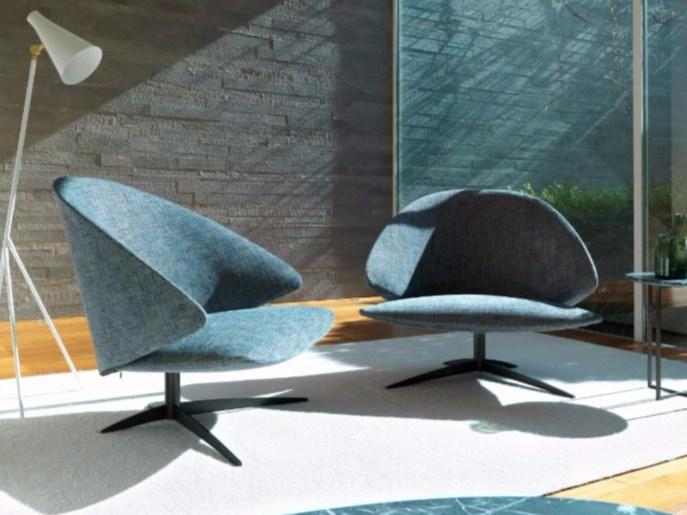 KOSTER Armchair with 4-spoke base