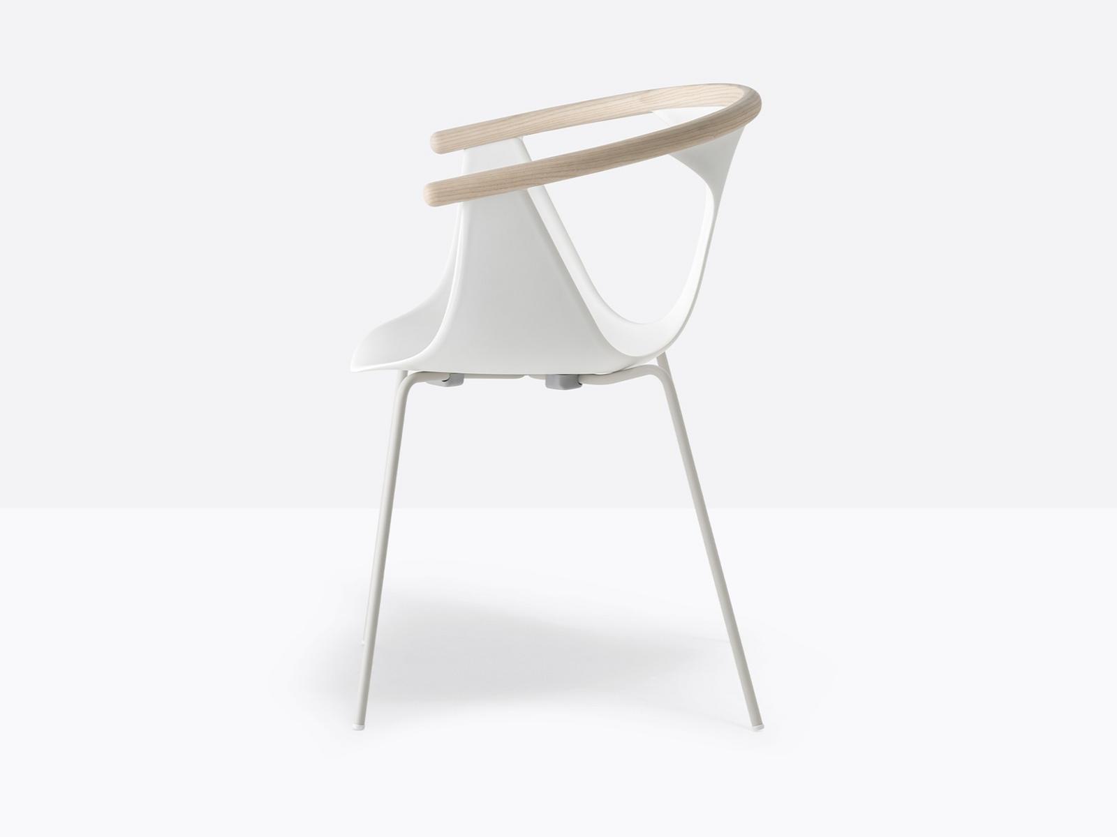 FOX 3726 Polypropylene chair with armrests