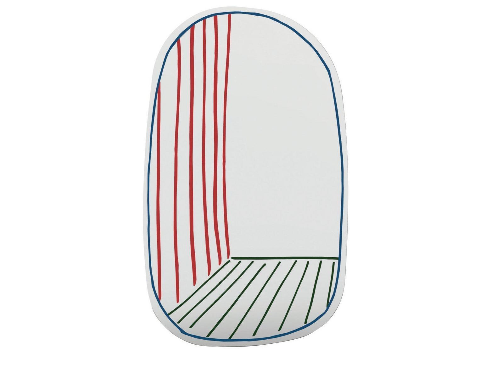 NEW PERSPECTIVE MIRROR Oval wall-mounted mirror