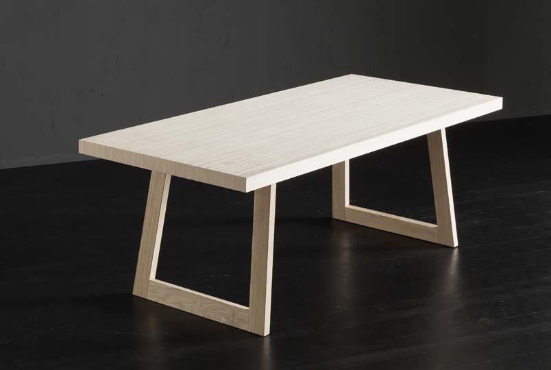 NIZZA + FLAT Rectangular wooden dining table