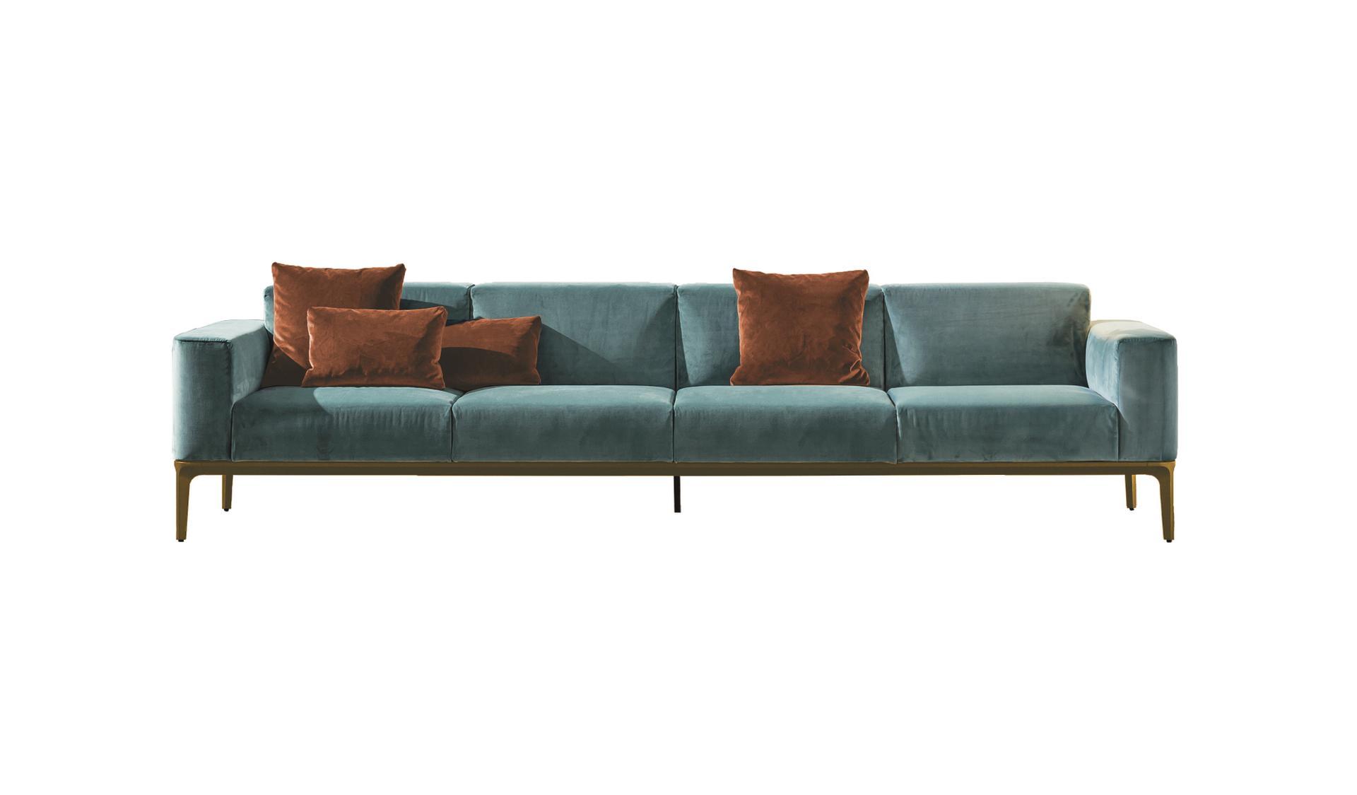 SLIM Sectional 4 seater fabric sofa