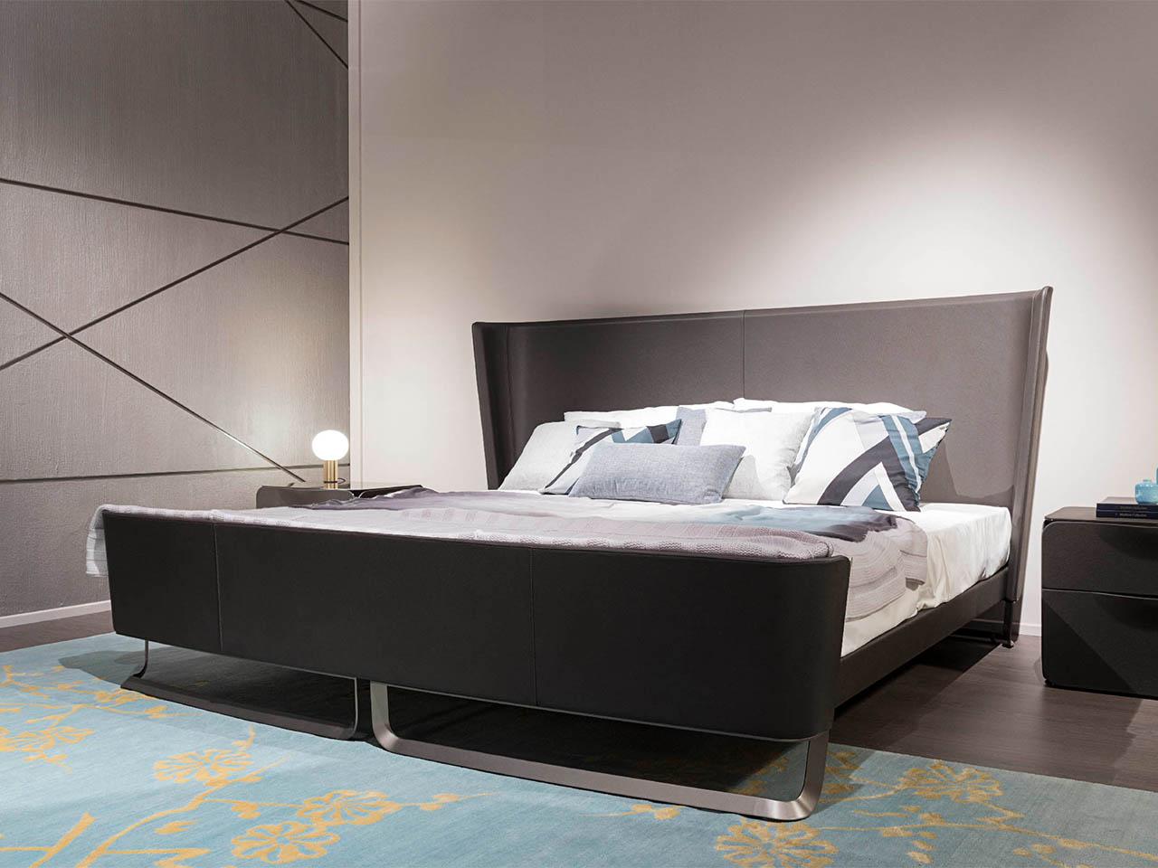 MILANO Leather double bed