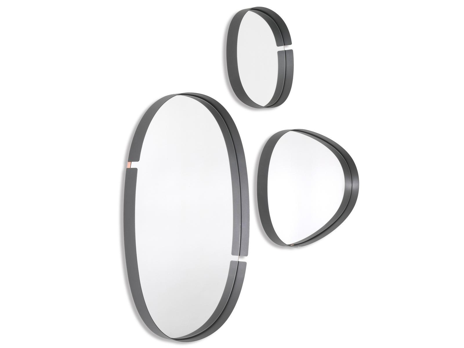 LUMIERE Wall-mounted framed metal mirror