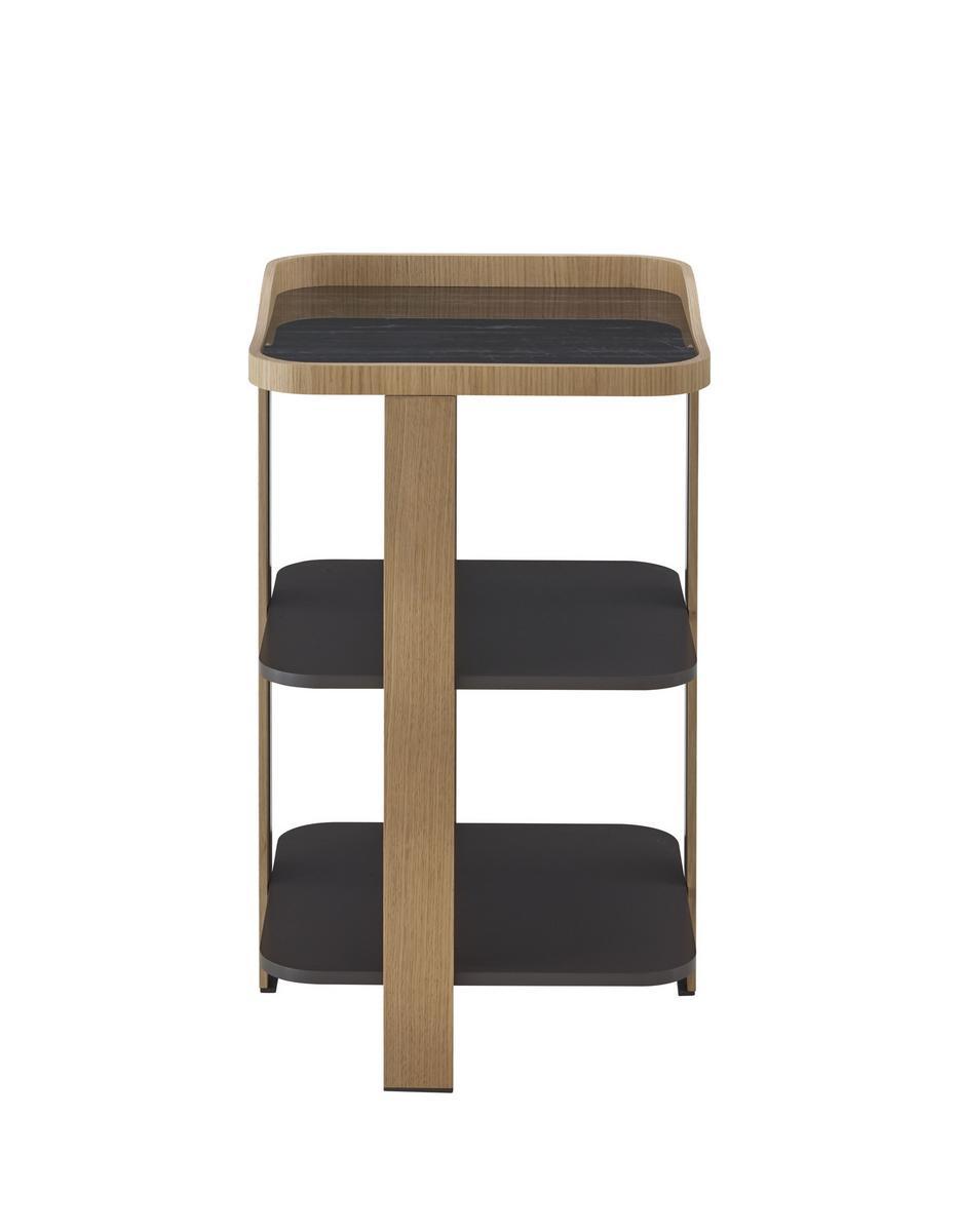POSTMODERNE Wood veneer coffee table / bedside table