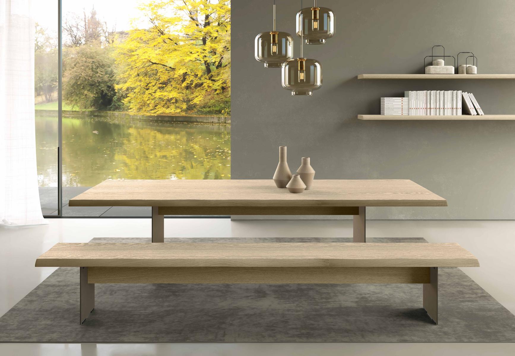 ALFRED Rectangular wooden dining table